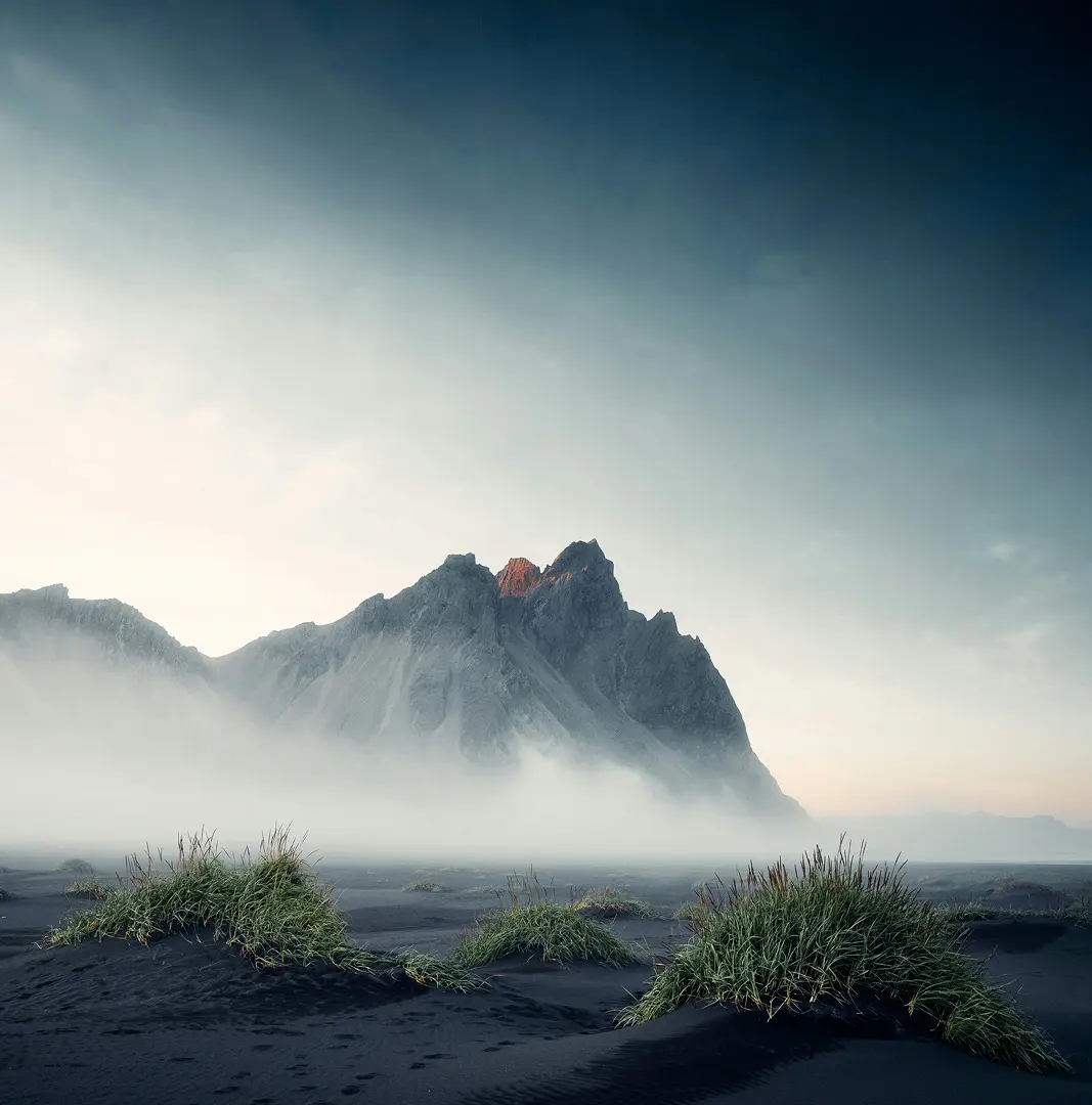 Peaceful mountain scene